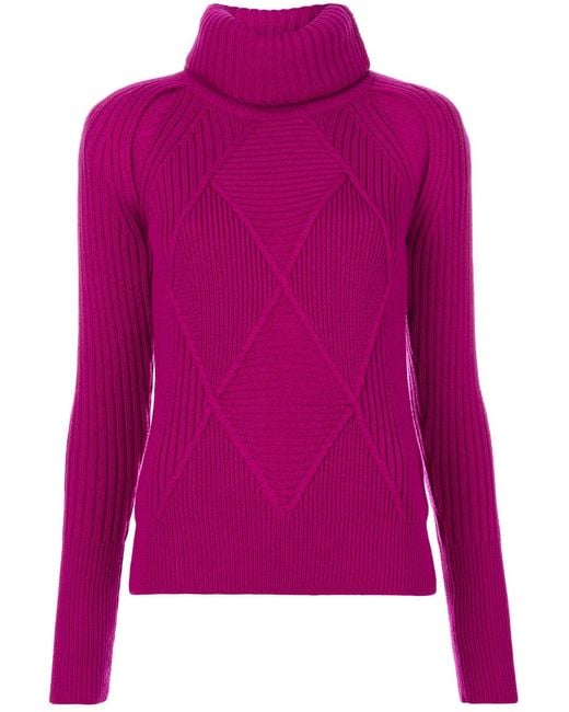 KENZO Roll Neck Sweater in het Pink