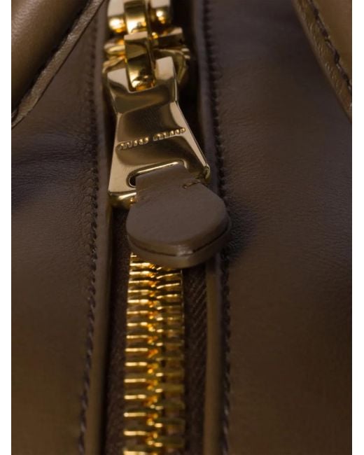 Miu Miu Arcadie レザーバッグ Brown
