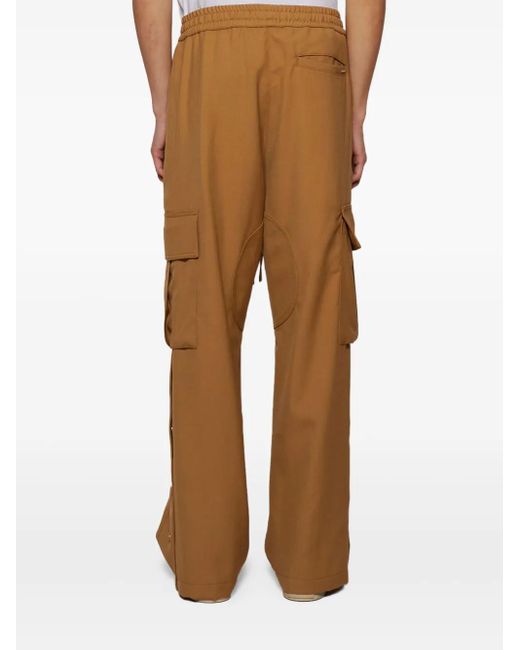 NAHMIAS Natural Cargo-Pocket Drawstring Trousers for men