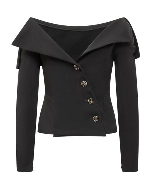 A.W.A.K.E. MODE Black Cardigan aus Wolle