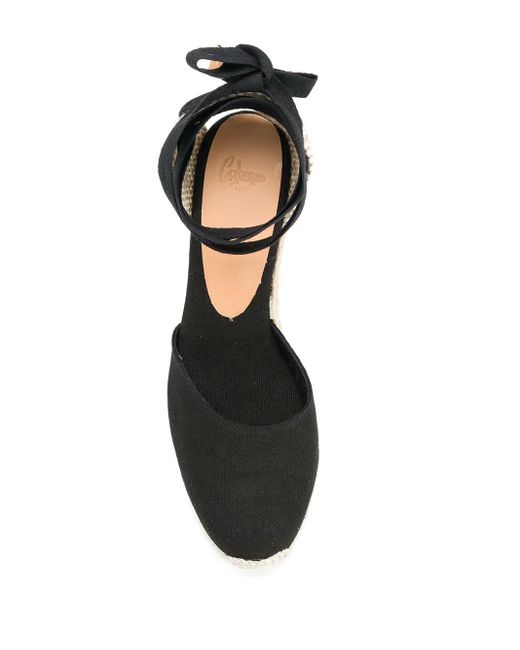 Castaner Black Wedge Espadrilles
