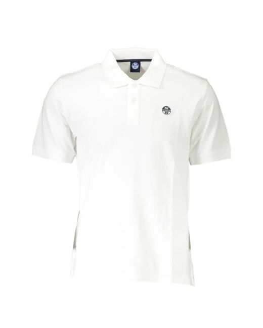 Polo À Patch Logo North Sails pour homme en coloris White