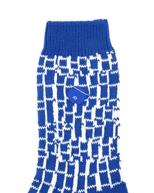Adererror Blue Split Socks for men