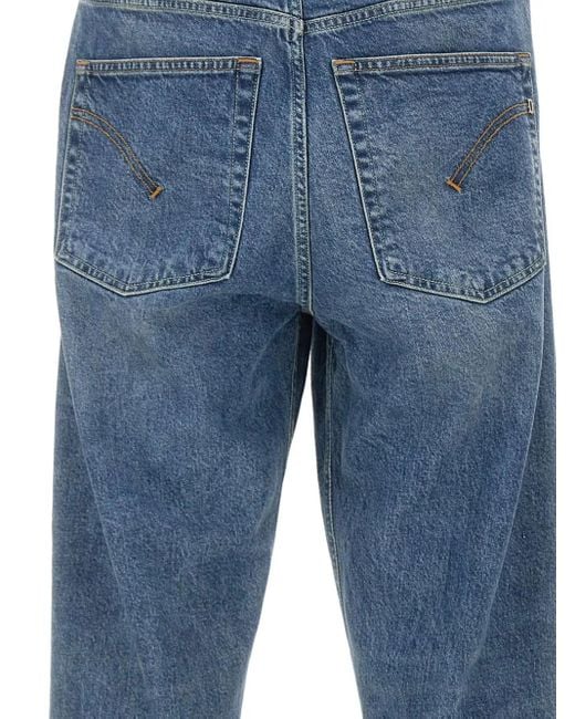 Dondup Blue Belt Loops Jeans for men