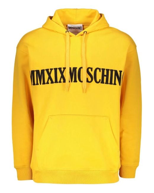 Moschino Yellow Hoodies for men