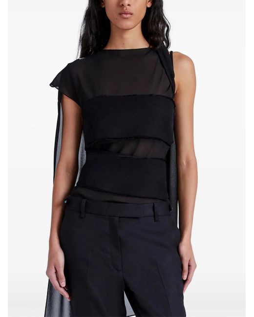 Proenza Schouler Black Aurora Top