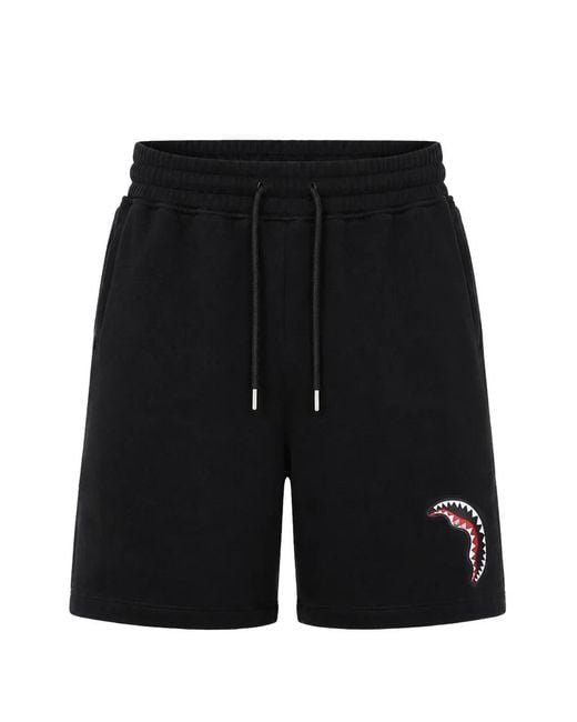 Sprayground Black Shark Central Drawstring Shorts
