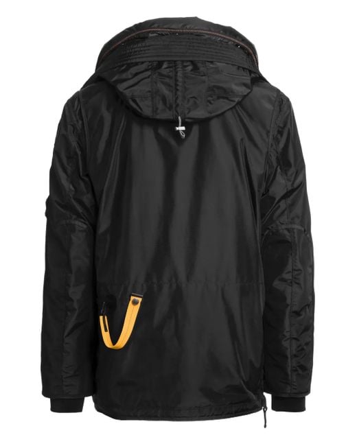 Parajumpers Black Right Hand Hooded Padded Jacket for men