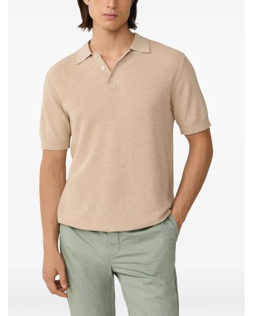 Hackett Multicolor Short-Sleeve Knitted Cotton Polo Shirt for men