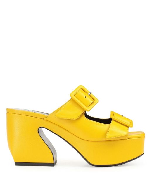 Sergio Rossi Yellow Si Rossi 45mm Sandals