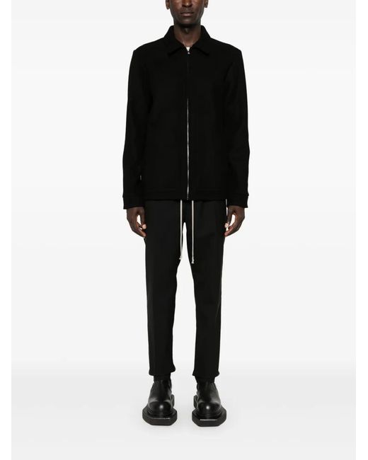 Rick Owens Black Brad Virgin-Wool Jacket for men