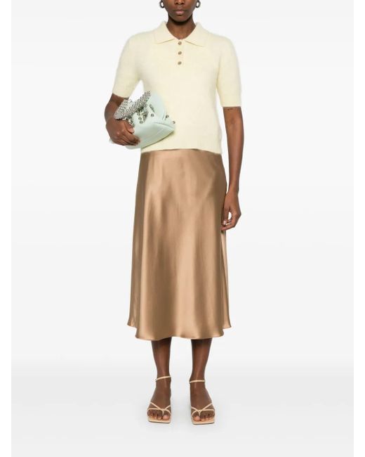 Max Mara Natural Carnet Midi Skirt