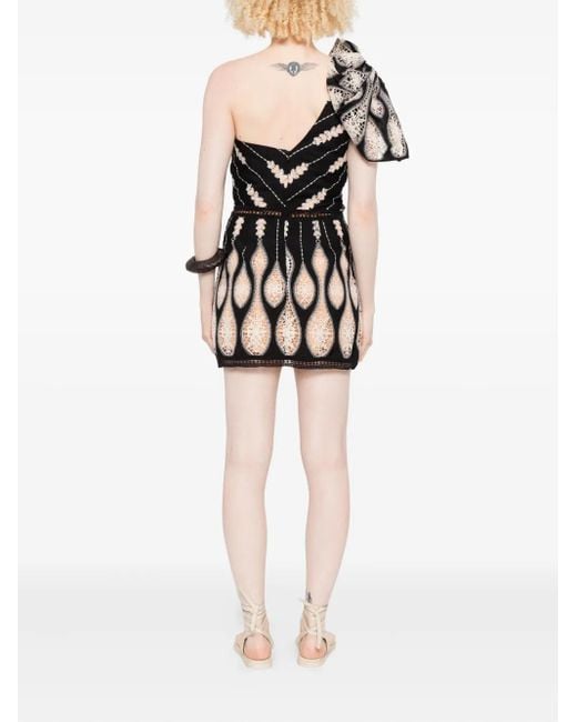 Johanna Ortiz Black Celestial Matter Mini Dress