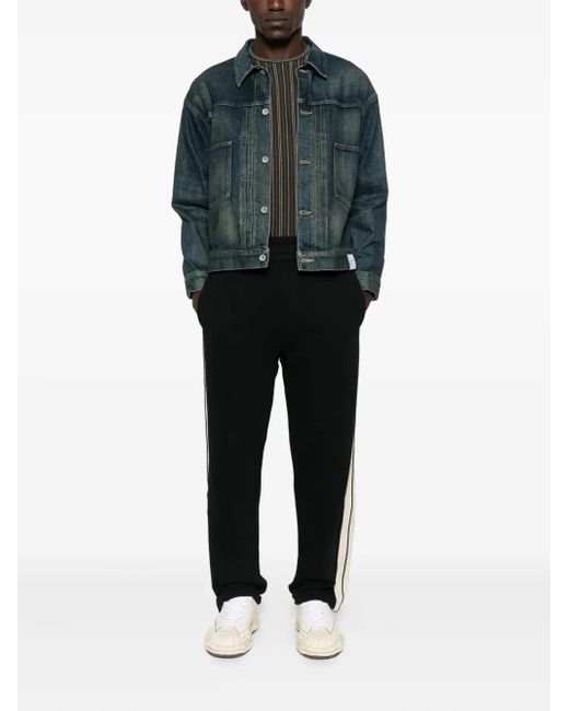 Palm Angels Black Logo Pants for men