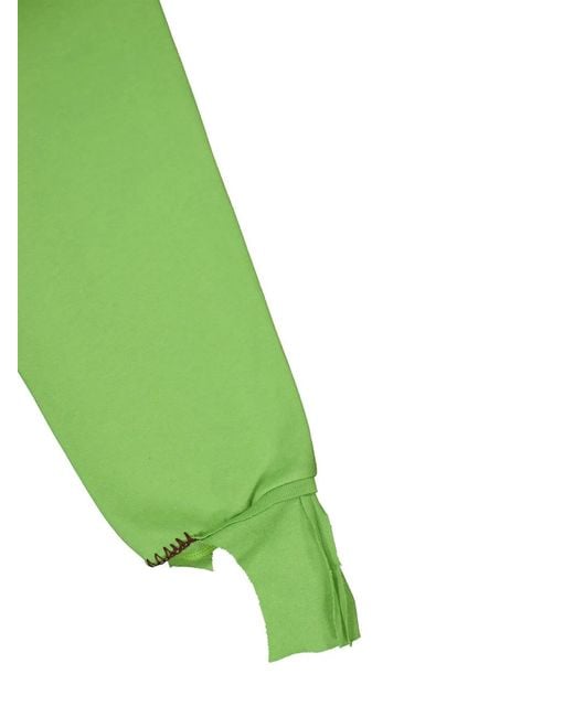 Marni Green Distressed Sweatshirt for men