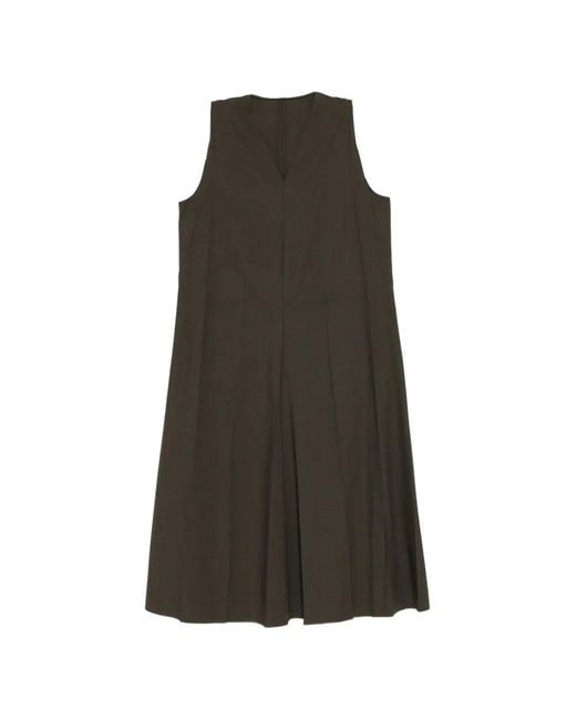 JNBY Green Pleated Midi Dress