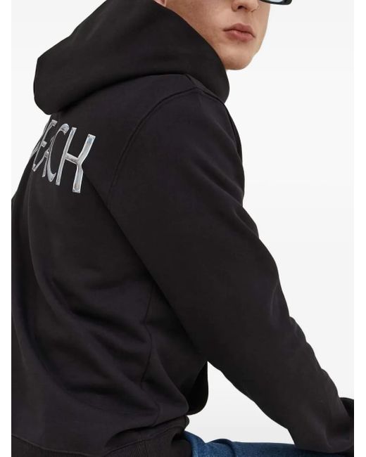 »preach« Black Logo-Print Hoodie for men
