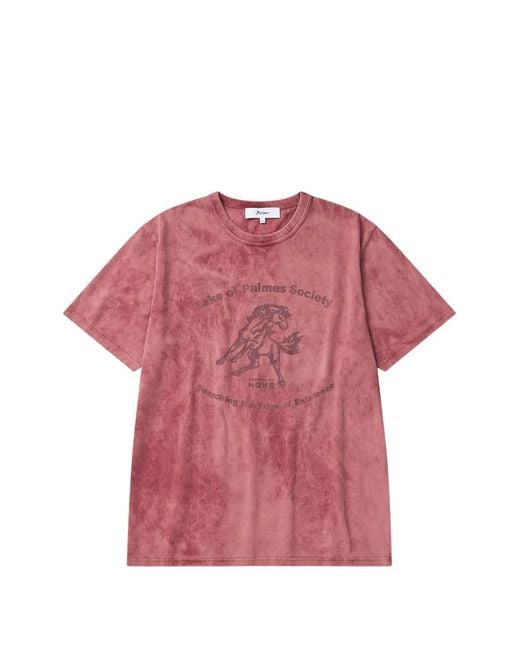 Palmes Pink Lake Graphic T-Shirt for men