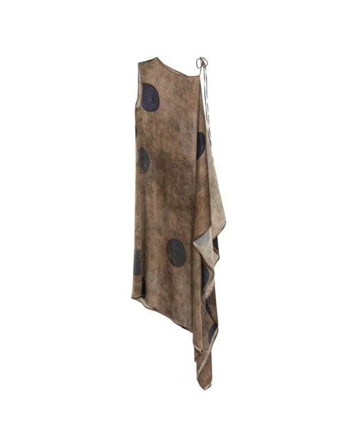 Uma Wang Natural Avery Asymmetric Dress