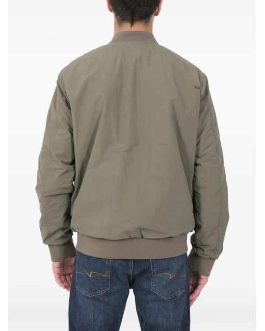 NN07 Gray Dixon Zip-Up Bomber Jacket for men