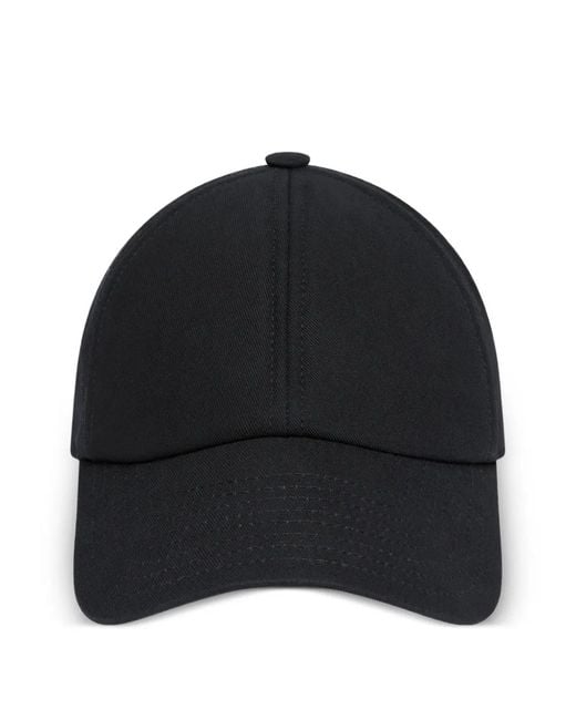 Courreges Black Signature Logo Cap
