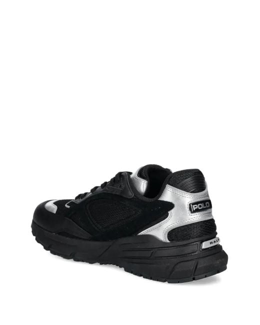 Polo Ralph Lauren Black Leather Sneakers for men