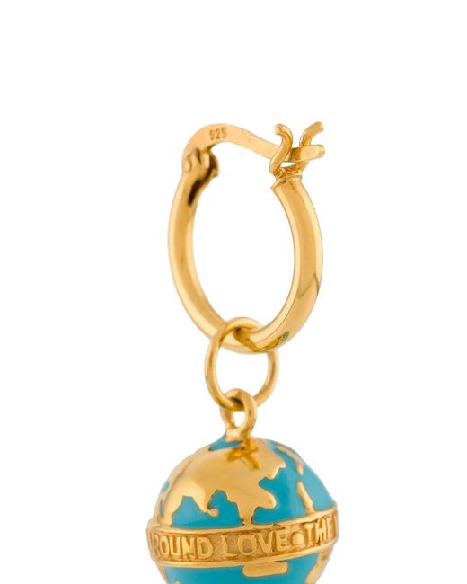 True Rocks White Globe Hoop Single Earring