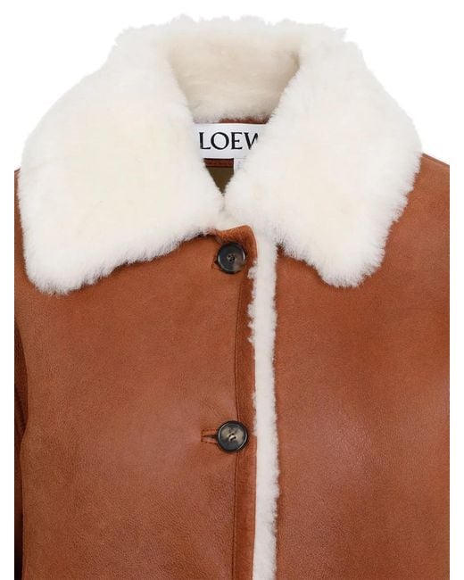 Loewe Brown Shearling Jacket