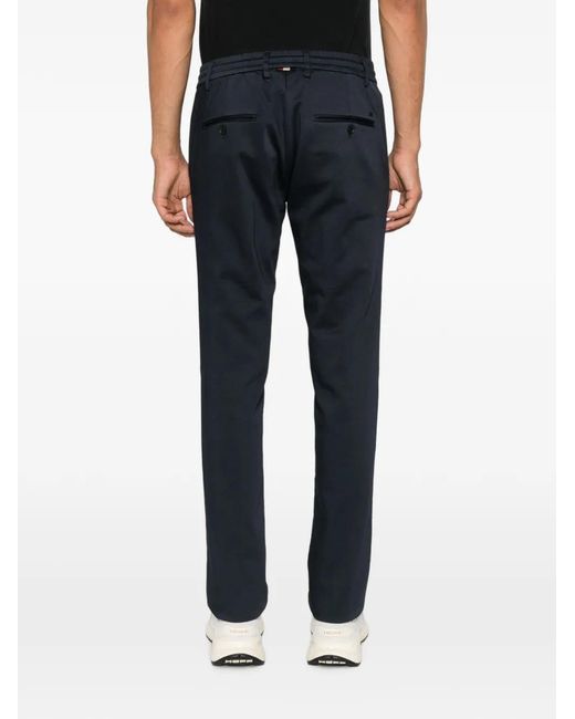 Mason's Blue Milano Drawstring Trousers for men