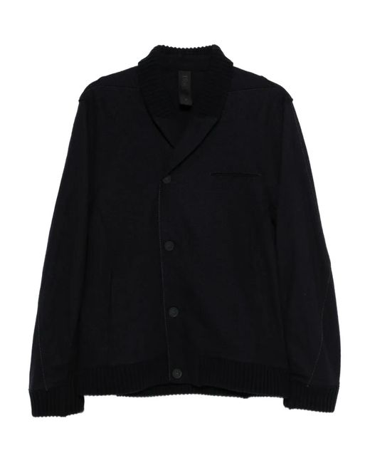 Transit Black Giubbino Button Jacket for men