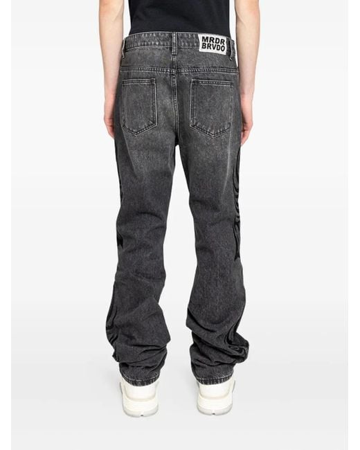 Who Decides War Jeans Verfraaid Met Studs in het Black voor heren