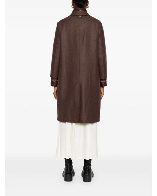 Abrigo Con Doble Capa Herno de color Brown