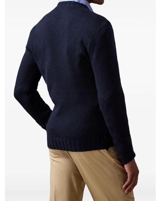 Ralph Lauren Blue Flag Cashmere Crewneck Sweater for men