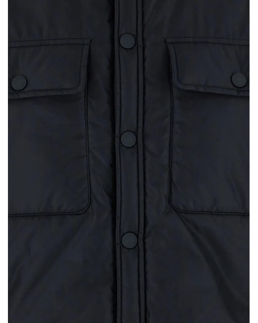 DSquared² Blue Jacket With Classic Collar And Logo Print On The Rear for men