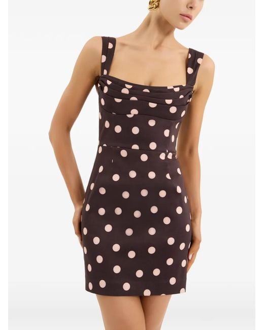Rebecca Vallance Brown Dress Polka Dot