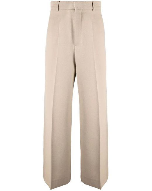 AMI Natural Wide Leg Trousers