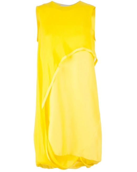 Maison Rabih Kayrouz Yellow Layered Panel Dress