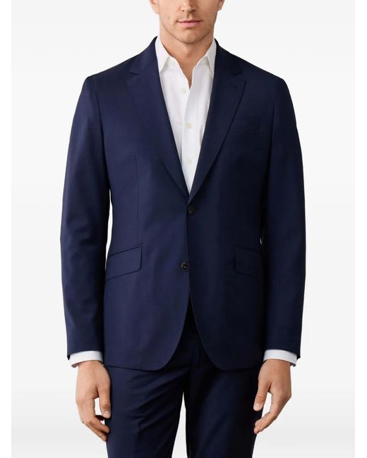 Hackett Blue Single-Breasted Blazer for men