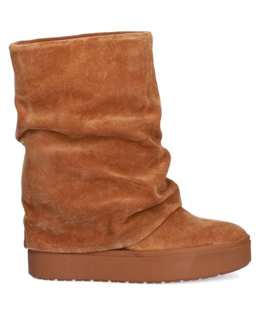 Bottines À Design Drapé Guess en coloris Brown