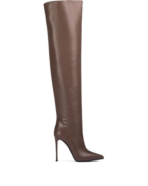 Le Silla Brown 120Mm Eva Thigh-High Boots