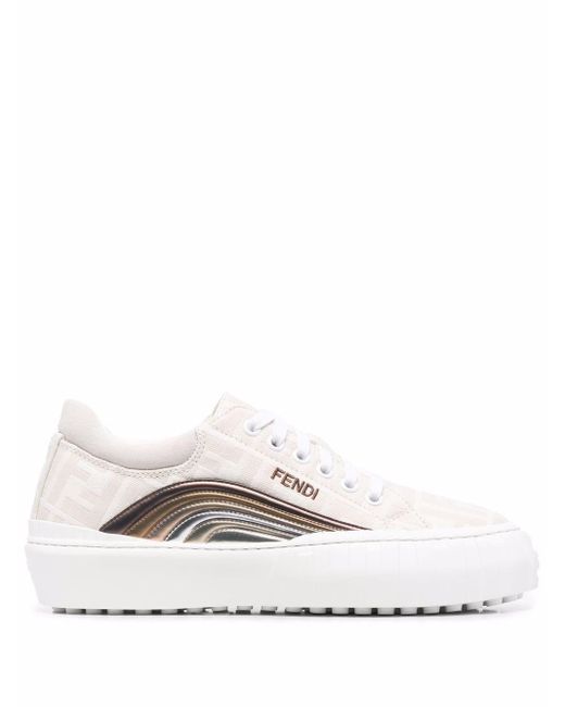 Fendi White Force Low-top Sneakers