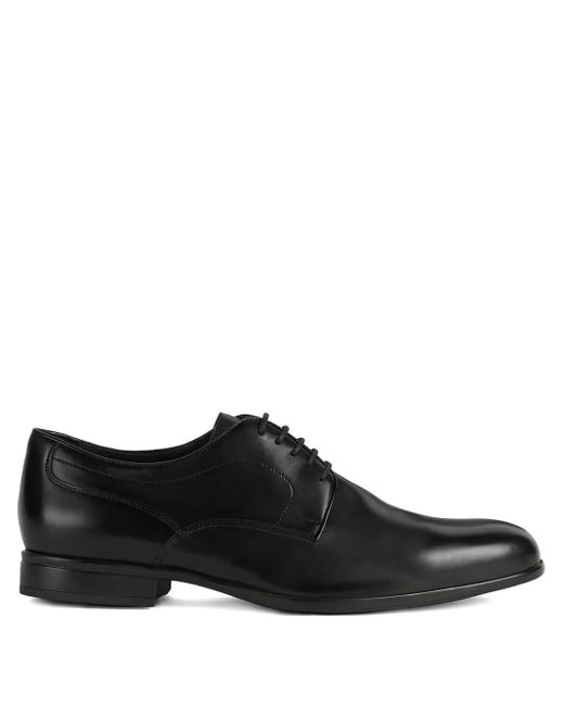 メンズ Geox レースアップ レザーシューズ Black