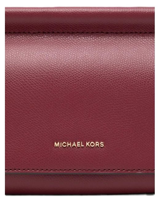 Michael Kors Purple Medium Carmine Shoulder Bag