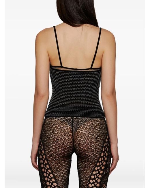 Roberta Einer Black Knitted Tank Top