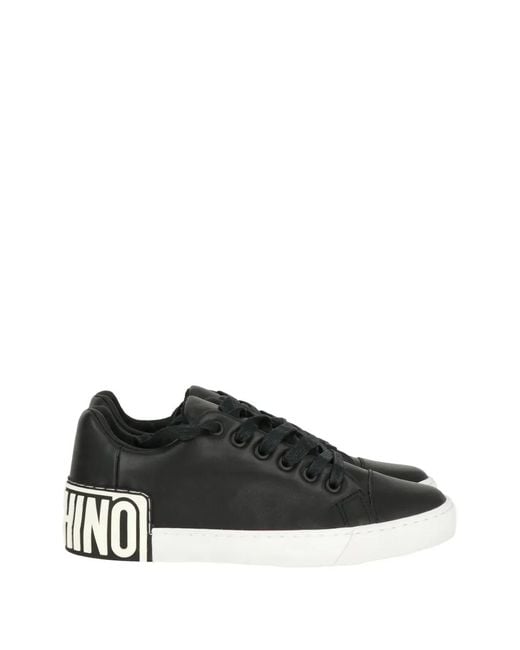 Moschino Black Logo-Detail Sneakers