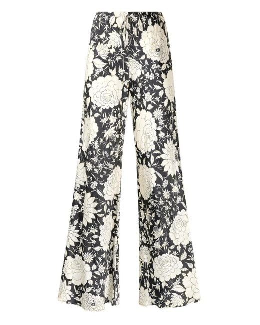 Roberto Cavalli フローラル パンツ White