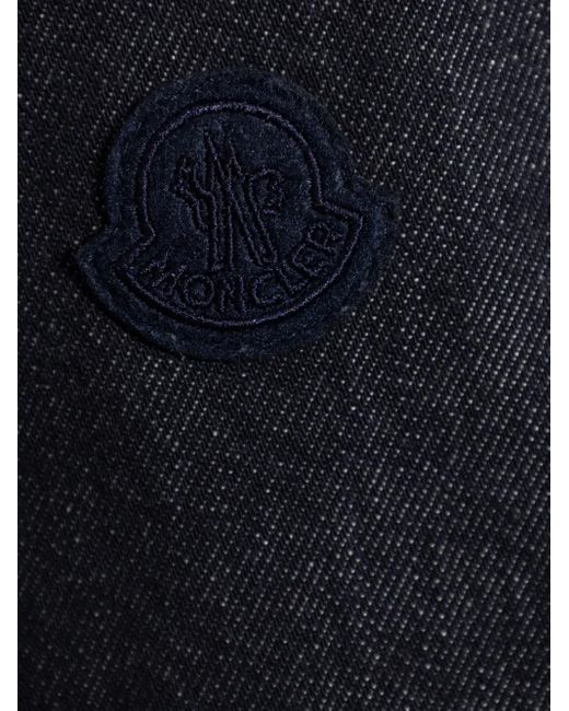 Moncler Blue Zip-Up Bomber Jacket for men