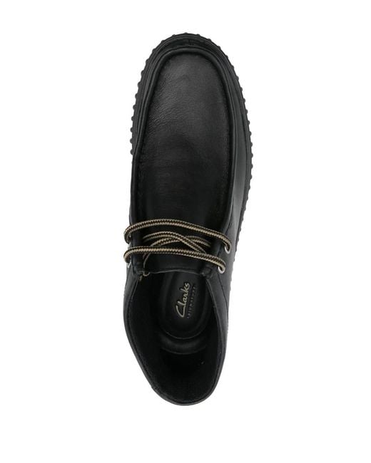 Clarks Black Torhill Hi Ankle Boots for men