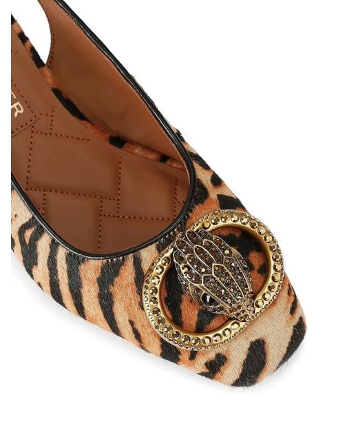 Kurt Geiger Brown Chelsea Block Slingback Heels