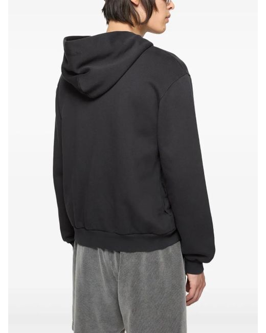 Acne Black Zip-Up Hoodie